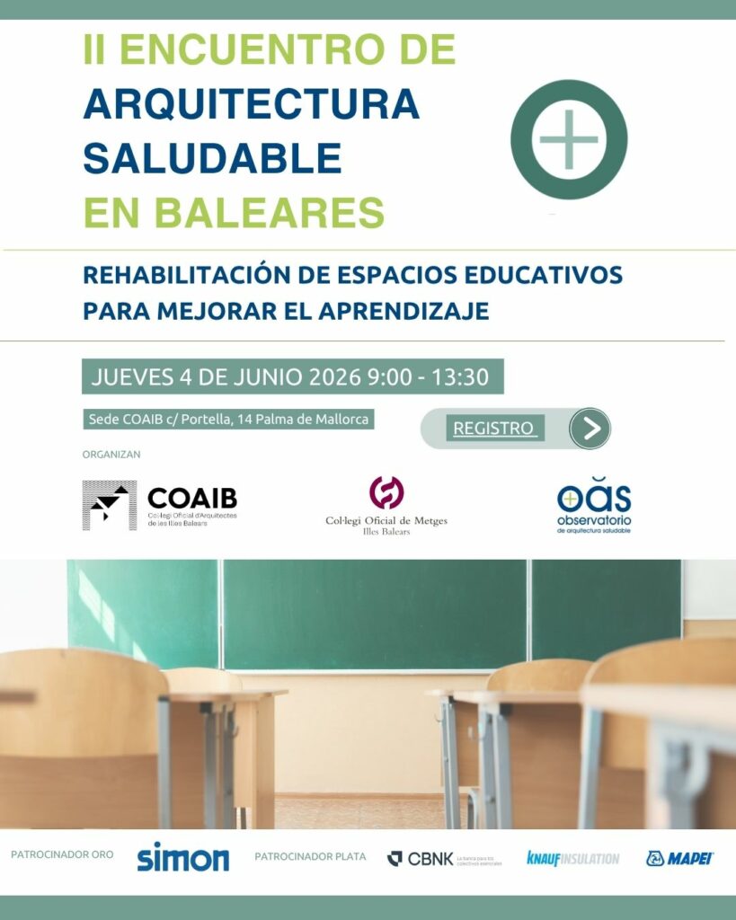 Cartel Ii Encuentro De Arquitectura Saludable Baleares (vertical) 1