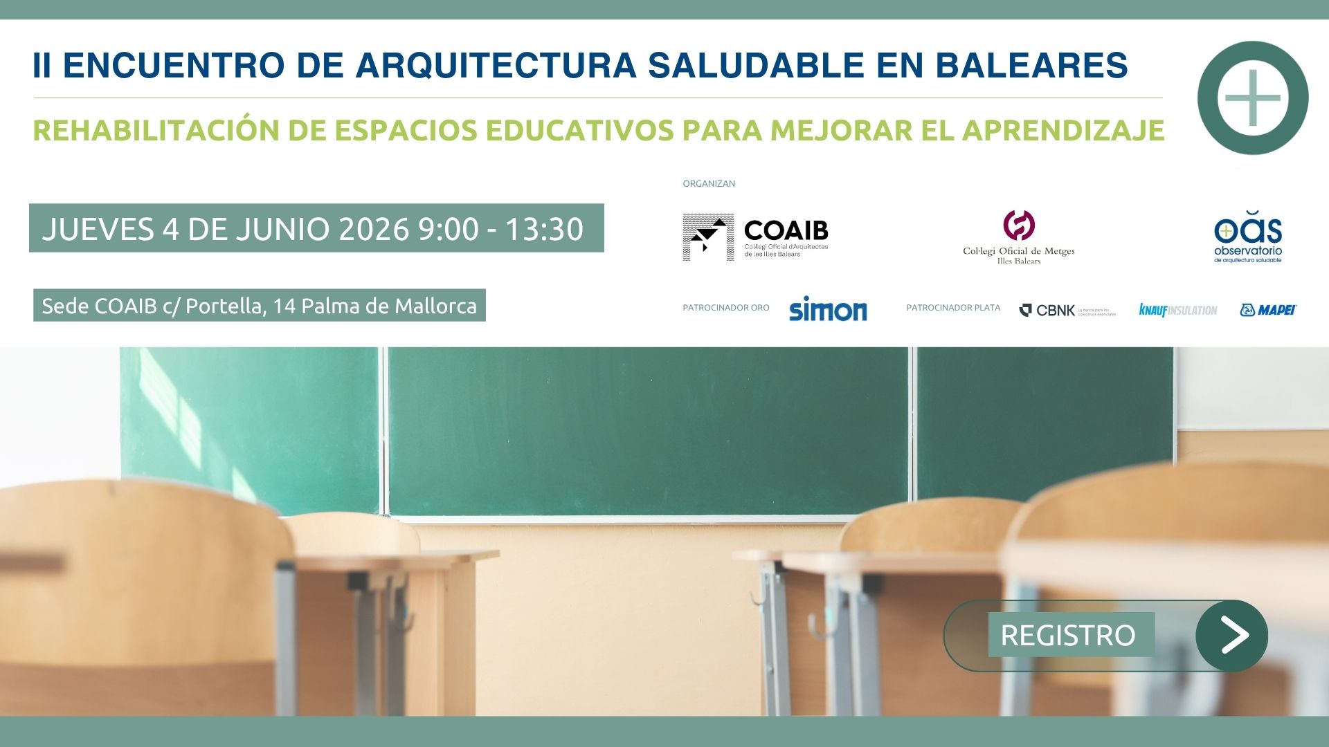 Cartel Ii Encuentro De Arquitectura Sostenible Baleares (horizontal)