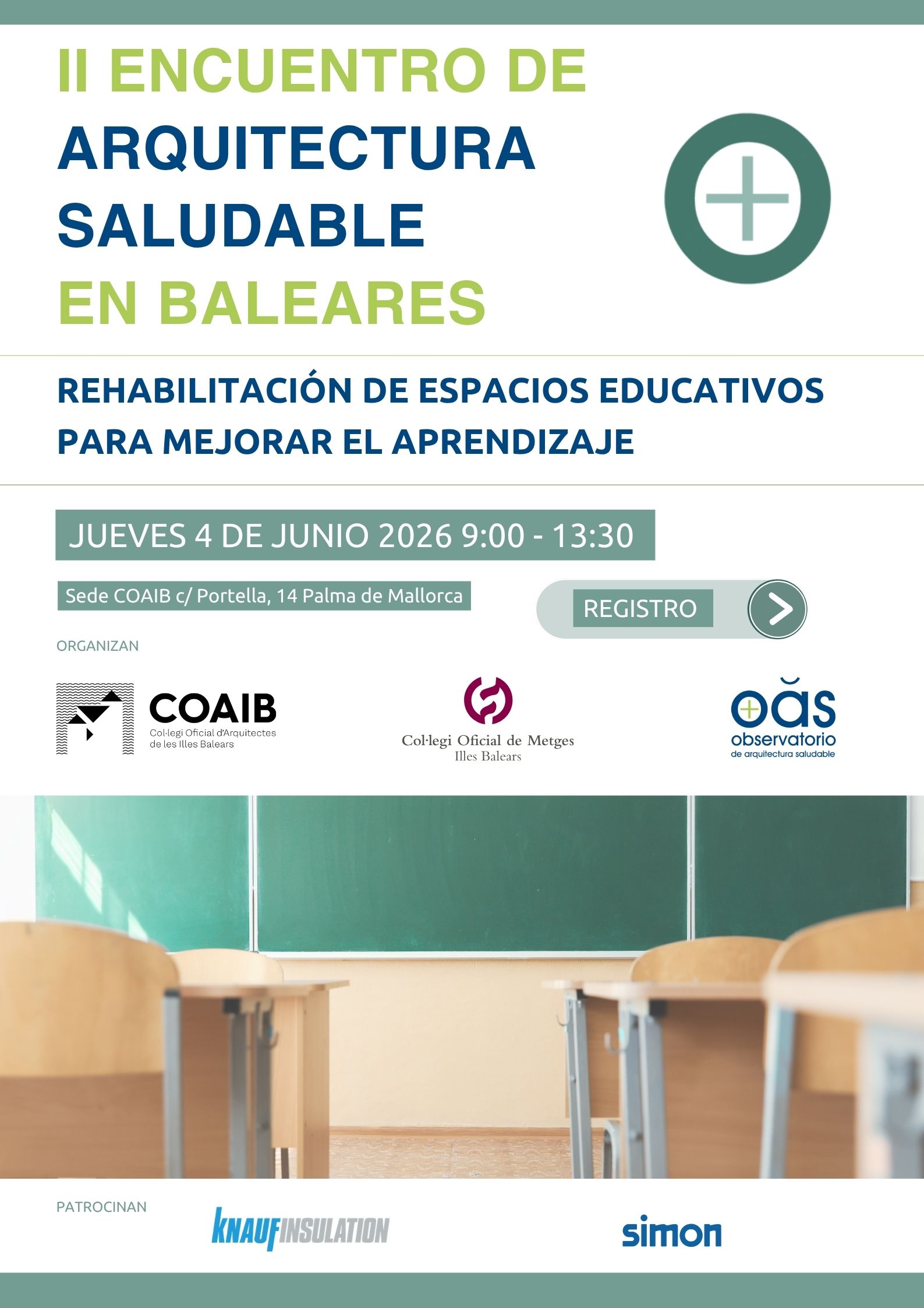 Cartel Ii Encuentro De Arquitectura Sostenible Baleares (vertical)